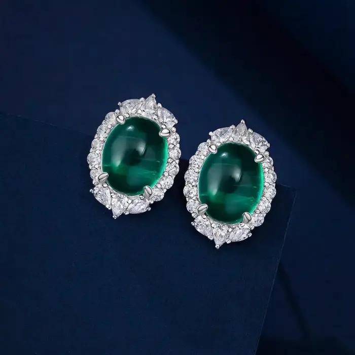 Fine Jewelry – boucles d'oreilles ovales en argent Sterling 925