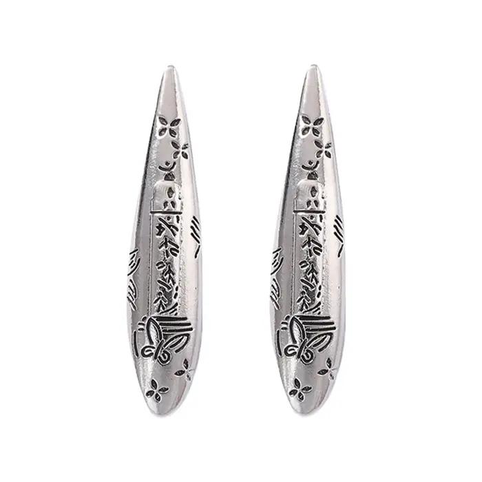 Boucles d'oreilles vintage en alliage de zinc forme goutte d'eau géométrique pour femmes occasions spéciales à offrir elegance glamour