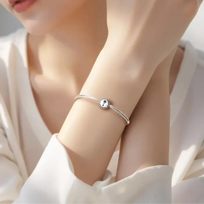Breloque en argent Sterling 925 Astrologie Juno Accessoire de Bijoux à Bricoler Soi-même Perle Familiale Occasions Spéciales Traditionnels