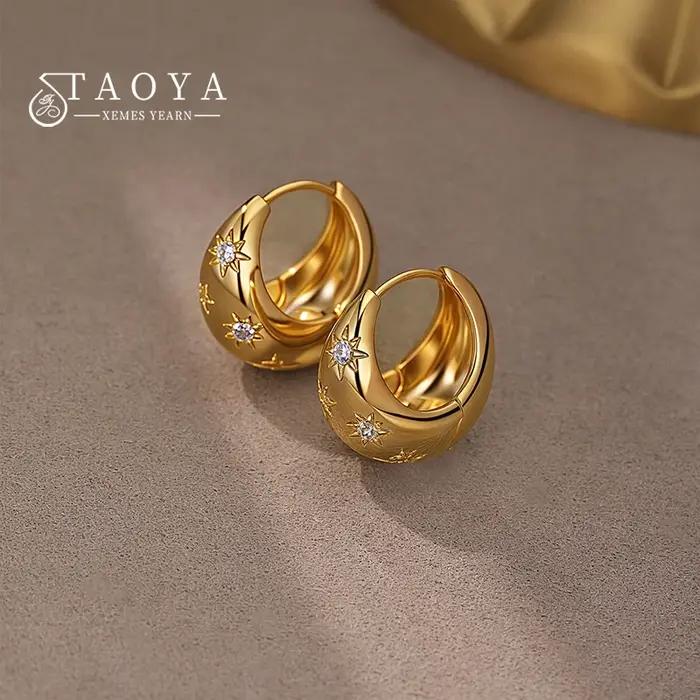 Boucles d'oreilles Mango Star en zircone en forme de larme