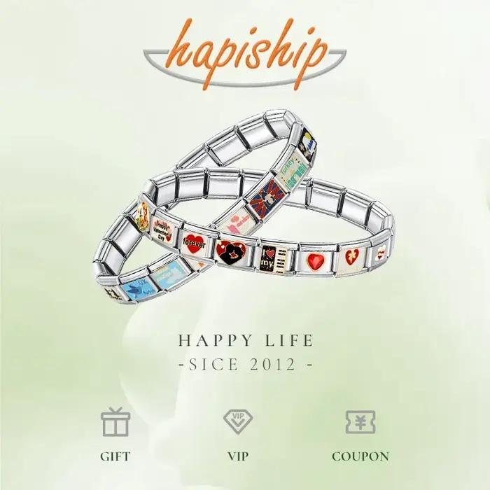 Hapiship 2024 Bracelet en gros bijoux Rose Itanlian
