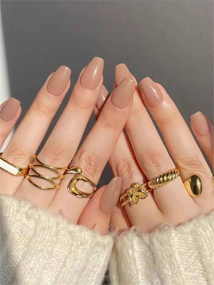 Bagues en fausses perles plaquées or, design empilable minimaliste pour femmes, bijoux de fête quotidienne