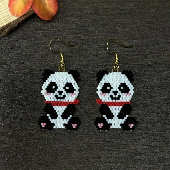 Boucles d'oreilles à perles de dessin animé mignonnes pour femmes