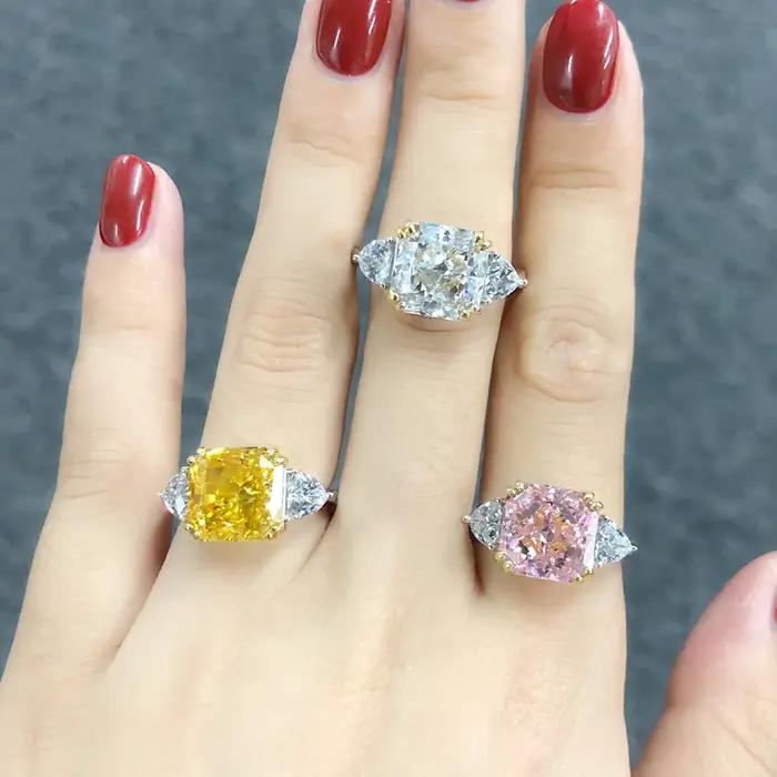 Bague en argent sterling 925 sertie de tourmaline et zirconium pour femmes occasions spéciales partis et cérémonies de mariage
