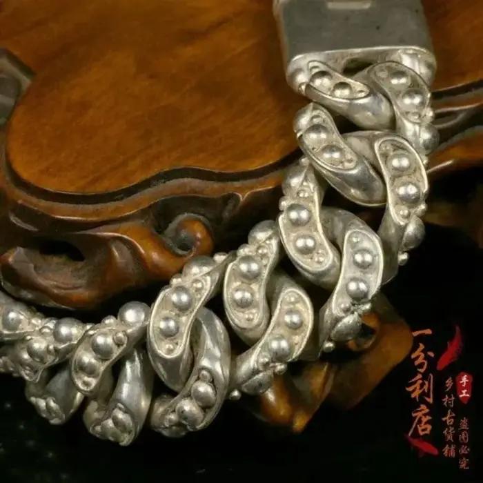 Bracelet tibétain en argent pour homme et femme design classique bijou unique à la mode pour soirée cadeau personnalisable