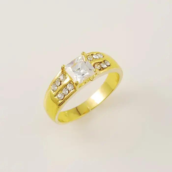 Bagues plaquées or 24 carats pour femmes et hommes
