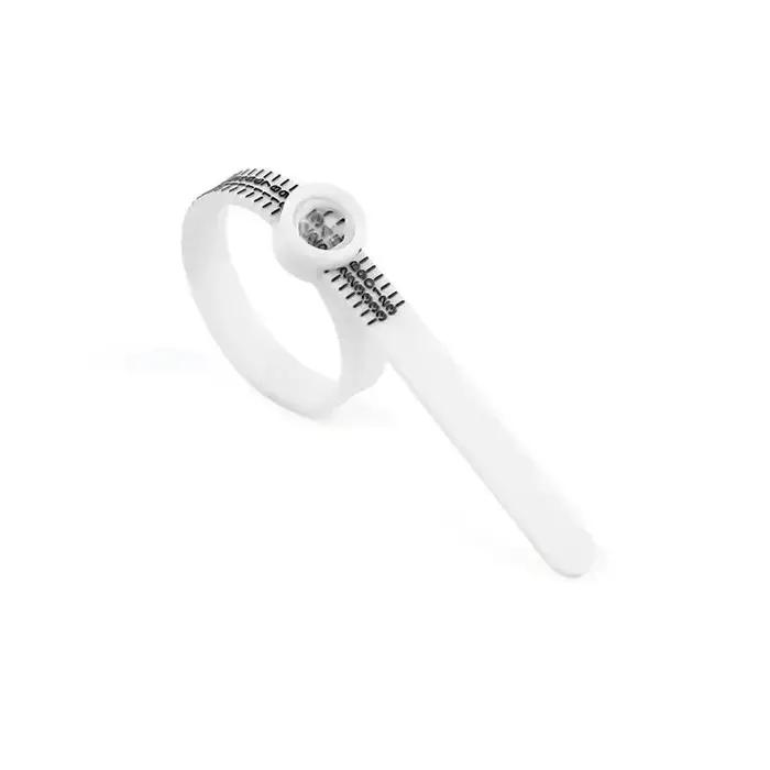 Jauge de taille de bague avec loupe - Règle de mesure de bijoux US/UK/EU/HK
