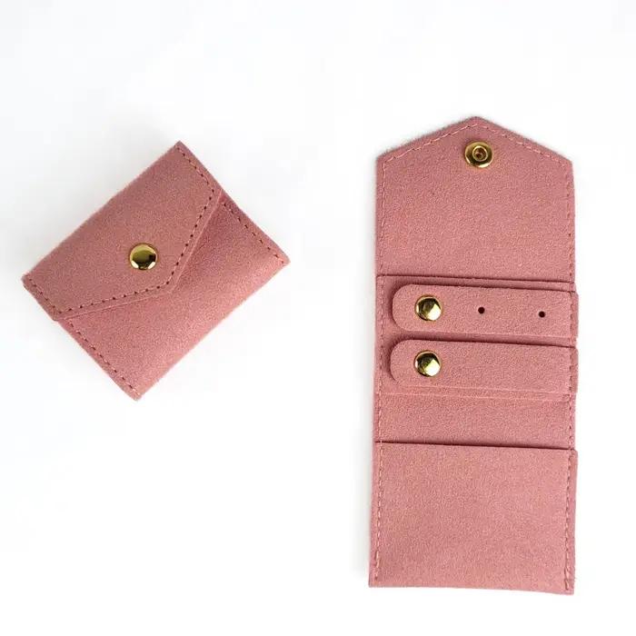 Sac de rangement de bijoux, étui en rouleau de bijoux Portable multifonctionnel, Mini sac d'exposition de bijoux de haute qualité pour cadeau de voyage