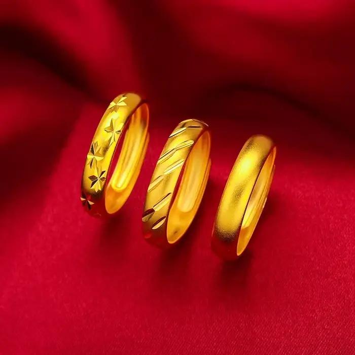 Bague en Or Jaune Plaqué Pur group 18k