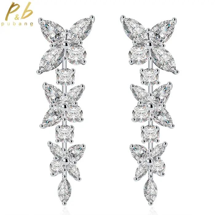 Boucles d'oreilles en argent Sterling 925 massif