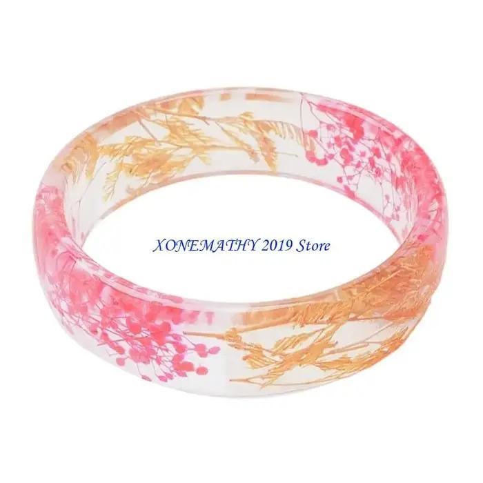 F42F – Bracelet élégant en résine florale