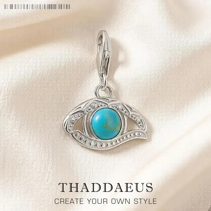 Breloque aux Yeux d'Horus en Argent Sterling 925 Amulette Vintage Protection Symbole Religieux pour Fiançailles Mariages Occasions Spéciales