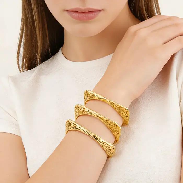 Ensemble de bijoux Dubaï 2 pièces : bracelet et bague pour femme