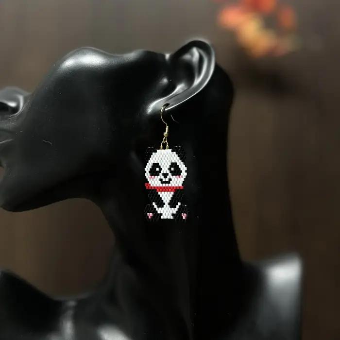 Boucles d'oreilles à perles de dessin animé mignonnes pour femmes