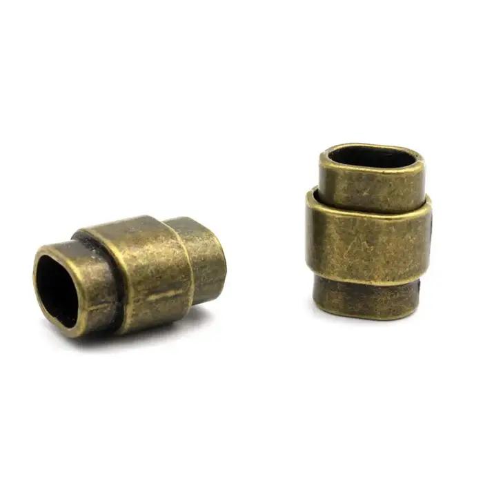 Fermoirs magnétiques en bronze antique pour bracelets en cuir de réglisse, 3 ensembles, fermoirs et crochets pour bijoux occasions spéciales