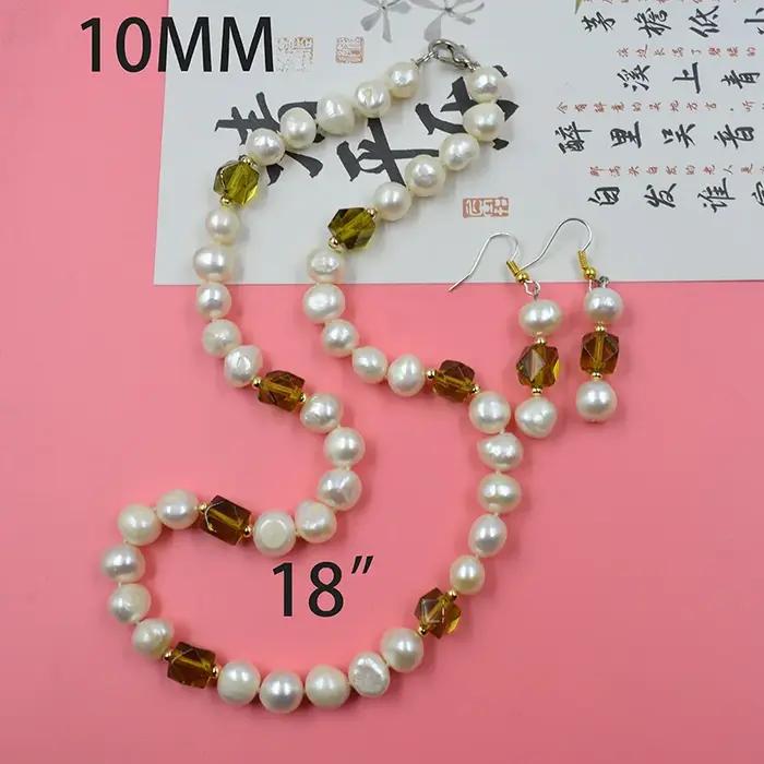le dernier! Collier de perles de mer baroques noires naturelles de 9MM, 18 pouces, vous offrir en ca