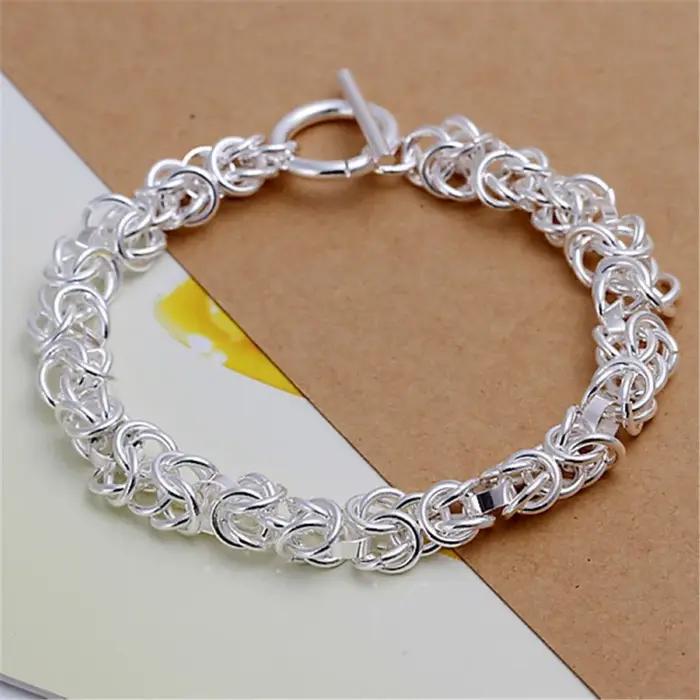 Bracelet chaîne en argent sterling 925 pour femme