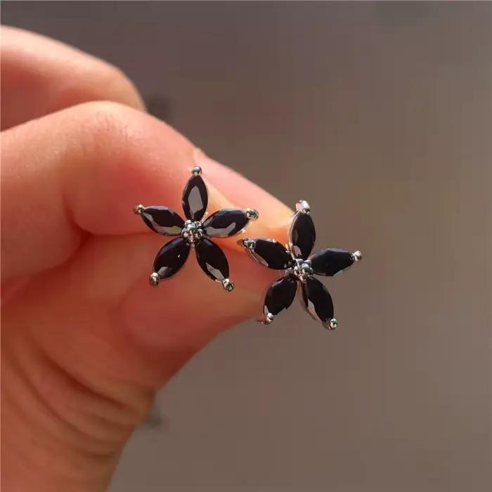 Boucles d'oreilles étoile en argent sterling 925 avec zircone cubique pour femme, bijoux de mariage, occasions spéciales et cadeaux romantiques