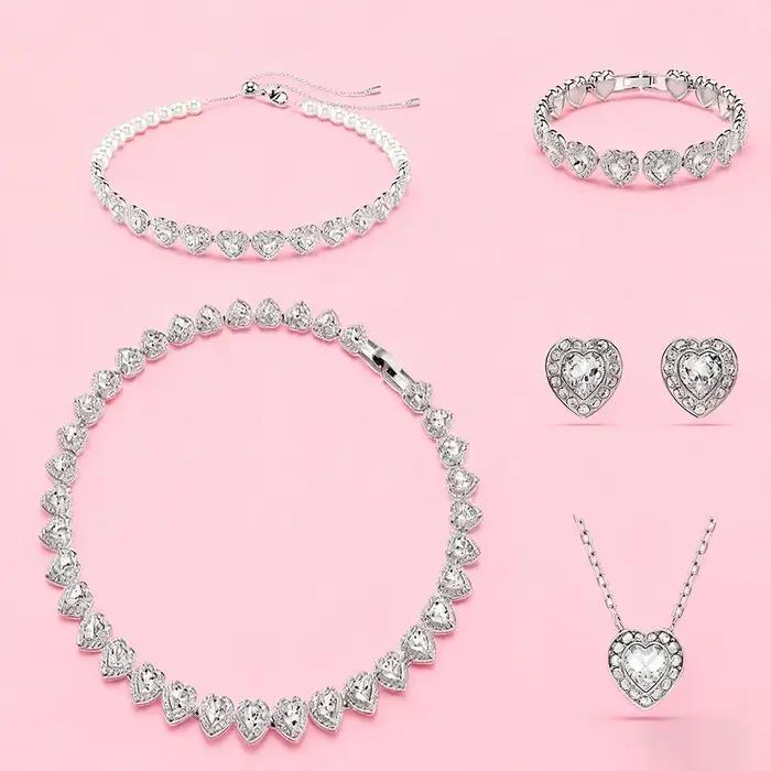 Ensemble de bijoux de luxe simples pour femmes