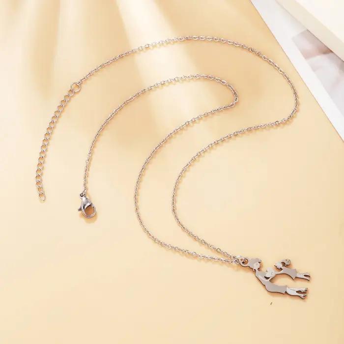 Collier pendentif famille maman fille pour femmes
