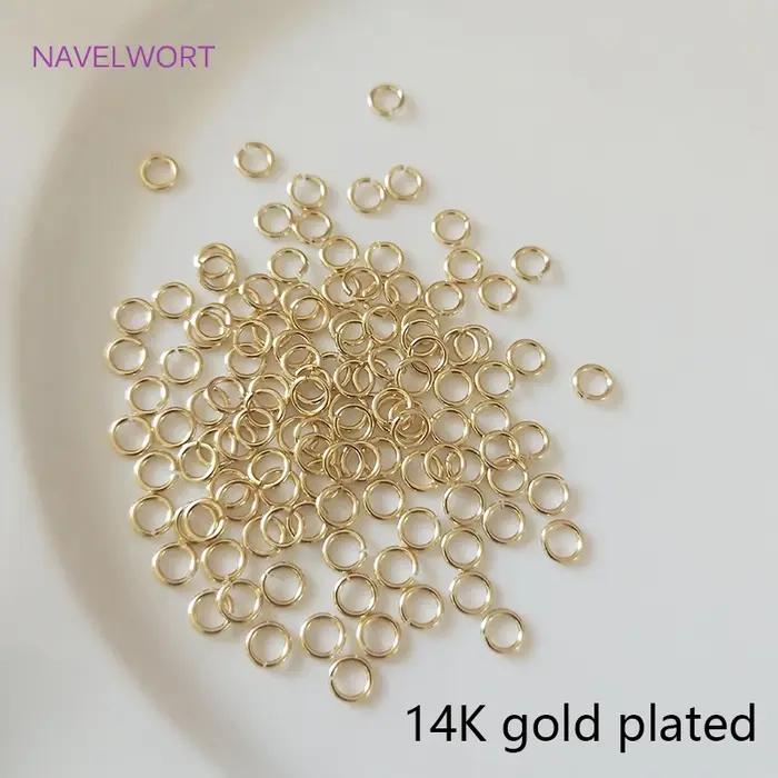 Anneau de saut ouvert en laiton plaqué or 18K haute qualité pour création de bijoux artisanaux et designs de haute joaillerie