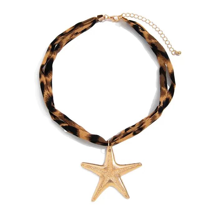 Ingemark 7 Styles ethnique multicouche velours chaîne collier femmes 2025 nouvelle mode métal conque étoile de mer coeur pendentif cou bijoux