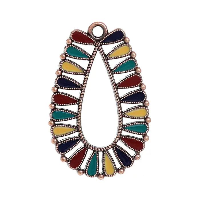 Nouveautés 2026 : Pendentifs fer à cheval émaillés style Bohème pour femmes, breloques pour boucles d'oreilles, colliers et accessoires de bijouterie DIY