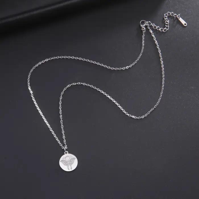 Skyrim-Collier pendentif disque de mites de lune pour femme