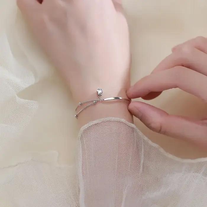 Bracelets étoiles magnifiques en argent 2025 pour femmes et filles