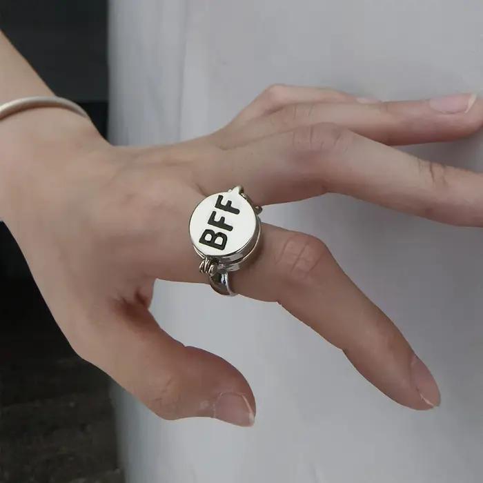 Bague BFF créative et mignonne en forme d'étoile de mer