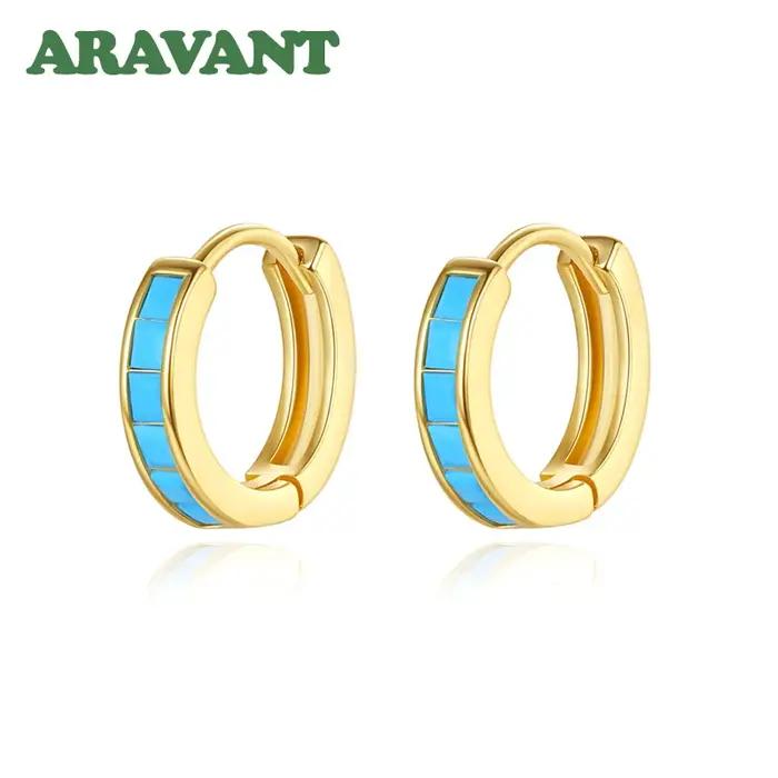 Boucles d'oreilles en argent sterling 925 bleu turquoise pour femmes styles mode et sophistiqués pour mariage fiançailles anniversaires et occasions spéciales
