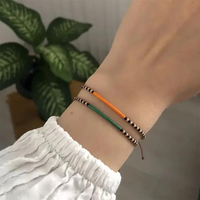KKBEAD Miyuki Bracelets pour Femme bijoux Bracelet de perles fait à la main Boho délicat graines de verre