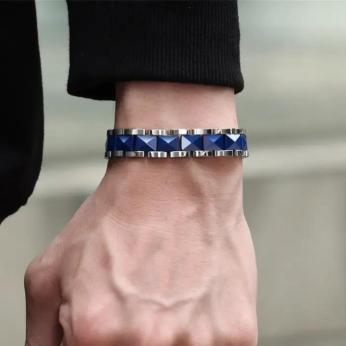 ARADOO – Bracelet en céramique et titane de qualité supérieure pour hommes et femmes
