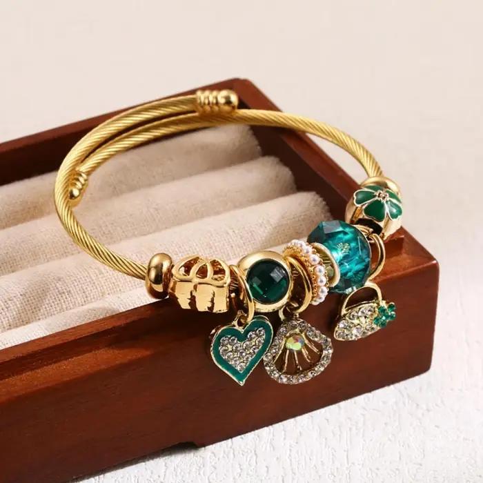 Bracelet de perles multi-éléments pour femmes design géométrique élégant et durables couleurs variées pour cadeaux rendez-vous fêtes et festivals