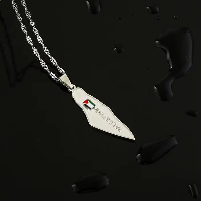 Collier pendentif en acier inoxydable pour hommes et femmes