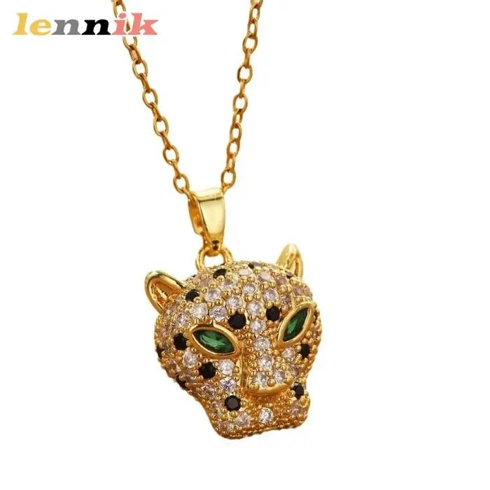 LENNIK Collier en acier titane pour femme