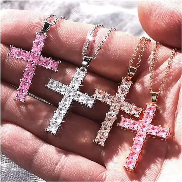 Colliers avec pendentifs multicolores en or pour femmes