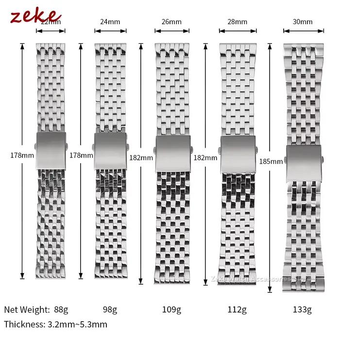 Bracelet de montre en acier inoxydable massif pour montre Diesel élégant et résistant pour homme et femme occasions spéciales