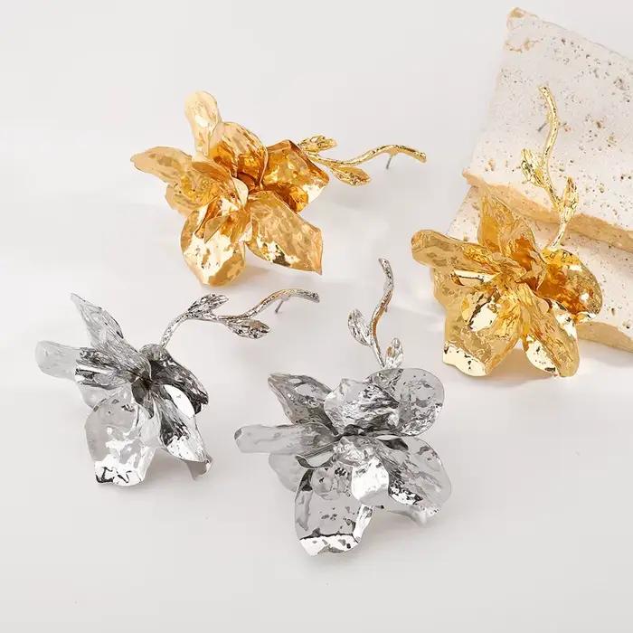 Boucles d'oreilles Vintage en métal pour femmes
