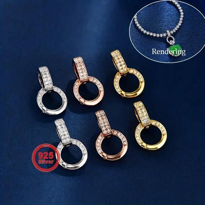 Pendentif polyvalent en argent pur S925