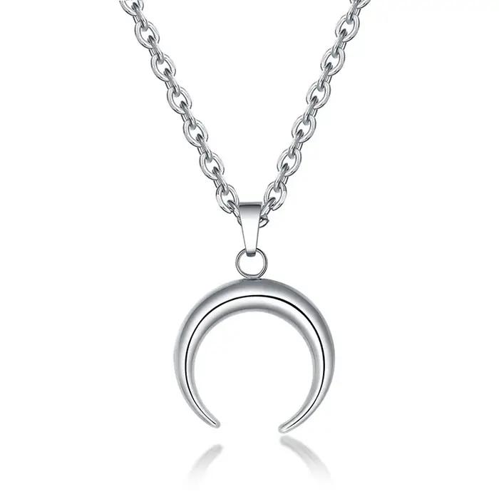 Collier demi-lune en acier inoxydable