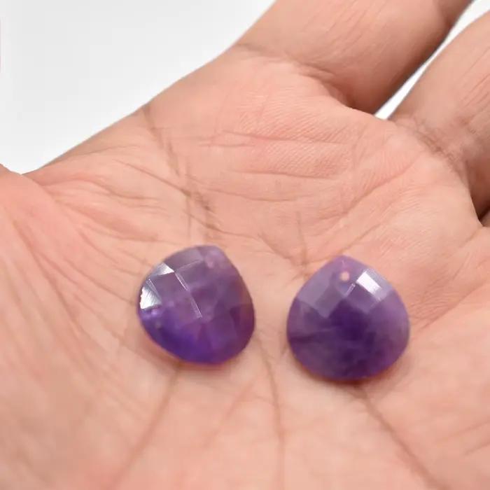 Vente en gros de bijoux en forme de goutte d'eau, pierre naturelle de qualité, coupe, bracelet exécutif, accessoires de collier, mode, 12 pièces, lot