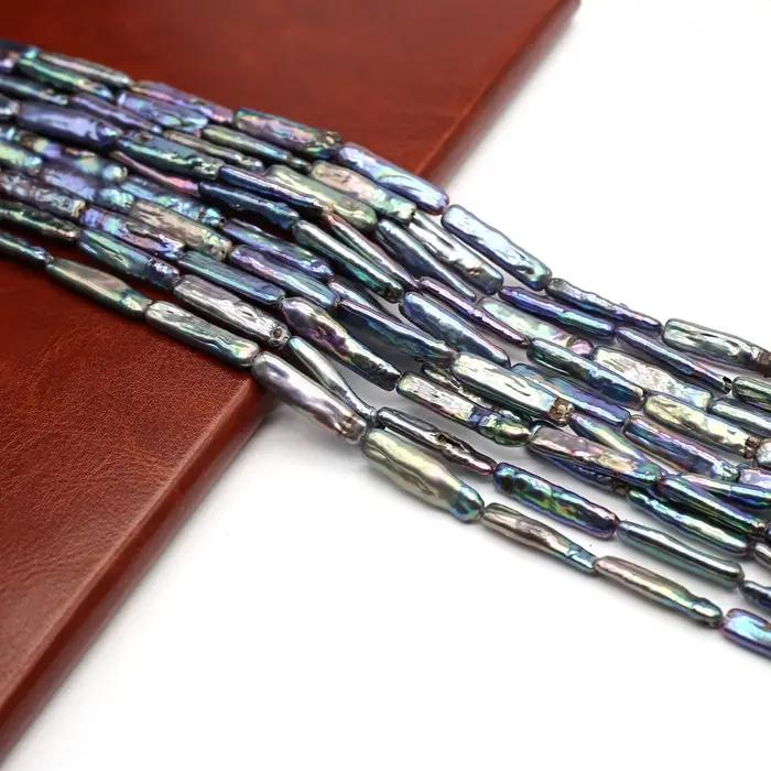 Perles baroques naturelles d'eau douce noires pour la création de bijoux et accessoires élégants occasions spéciales