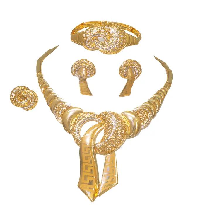 Ensemble de bijoux de fête tendance 4 pièces pour femmes
