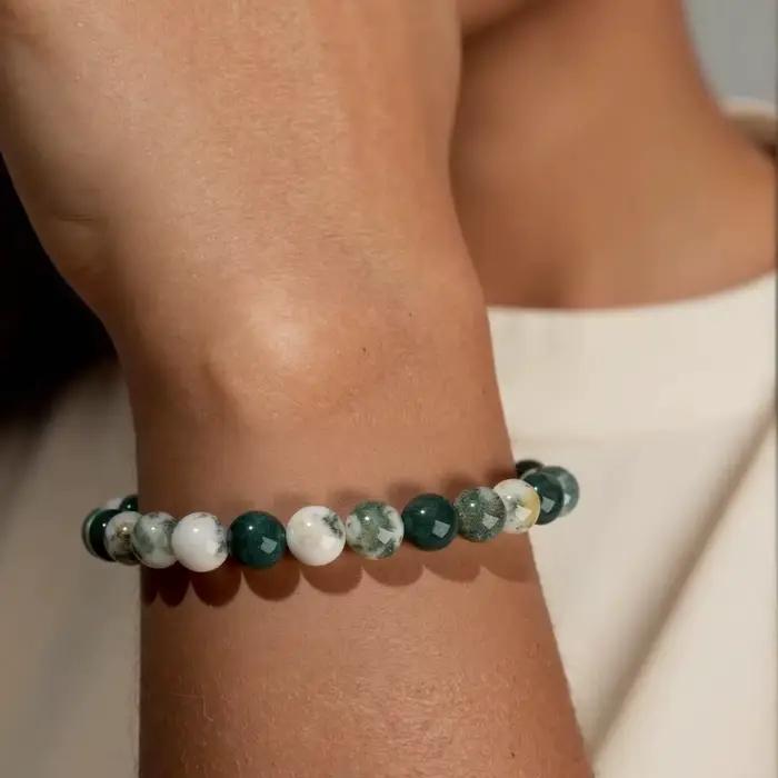 Bracelet de perles de cristal de guérison de dépression