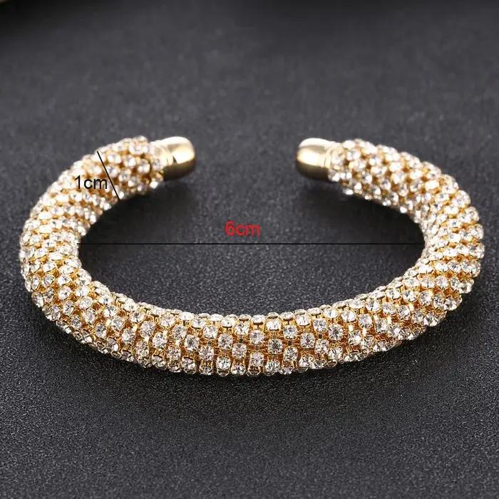 Bracelets à Manchette Ouverte en Or et Argent pour Femme