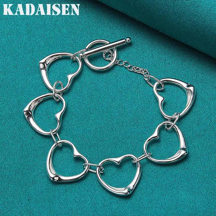 Bracelet chaîne en argent Sterling 925 pour femmes