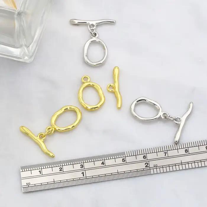 OCESRIO – petits fermoirs à bascule géométriques de couleur or, fournitures de fixation pour la fabrication de bijoux, vente en gros, cnta047