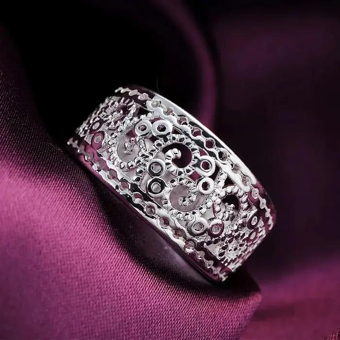 Bague à breloques mignonnes en argent Sterling 925 pour femmes