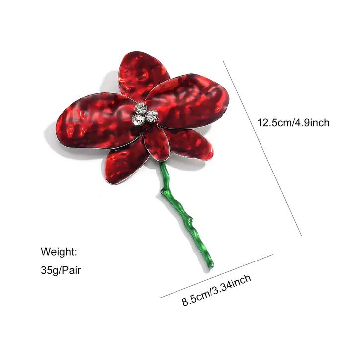 Boucles d'oreilles Vintage en émail exquis pour femmes